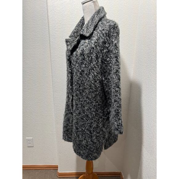 Pendleton Womens Gray Black Sweater Coat Jacket Cardigan Plus 2X Chunky Knit - Picture 3 of 10